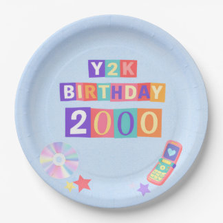 Assiettes En Carton Y2K 2000's Trendy Birthday Party Napkin