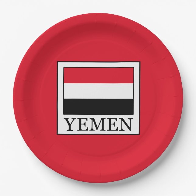 Assiettes En Carton Yémen (Devant)