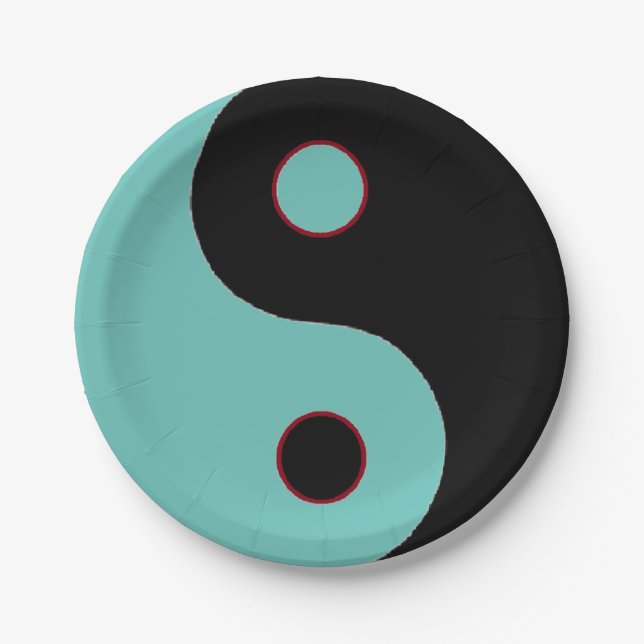 Assiettes En Carton Yin Yang (Devant)
