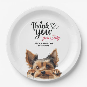 Assiettes En Carton Yorkshire Terrier