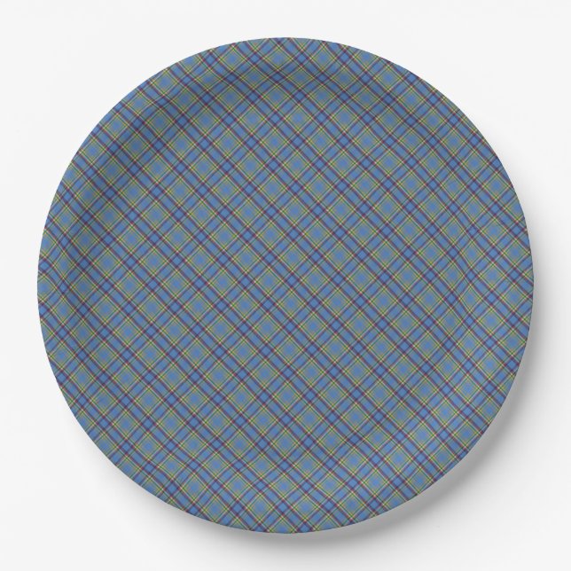 Assiettes En Carton Yukon Territory Tartan  Paper Plates (Devant)