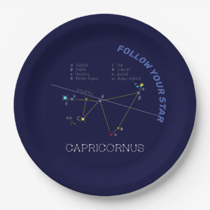 Assiettes En Carton Zodiaque Capricornus