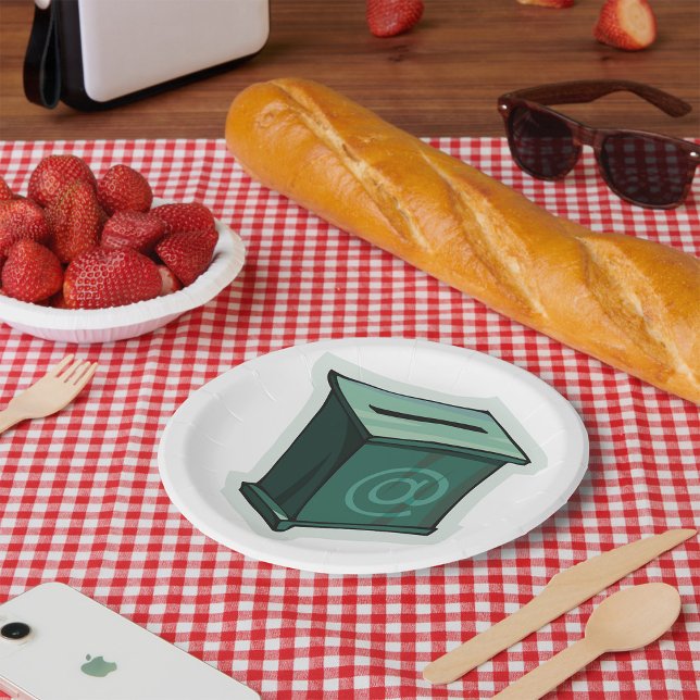 Assiettes En Carton Zone de vote verte (Créateur téléchargé)