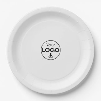 Assiettes en papier à logo personnalisé | Entrepri