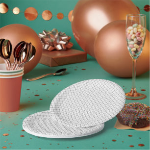 Assiettes en papier à motif diamant moderne