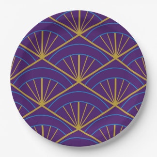 Assiettes en papier Art déco