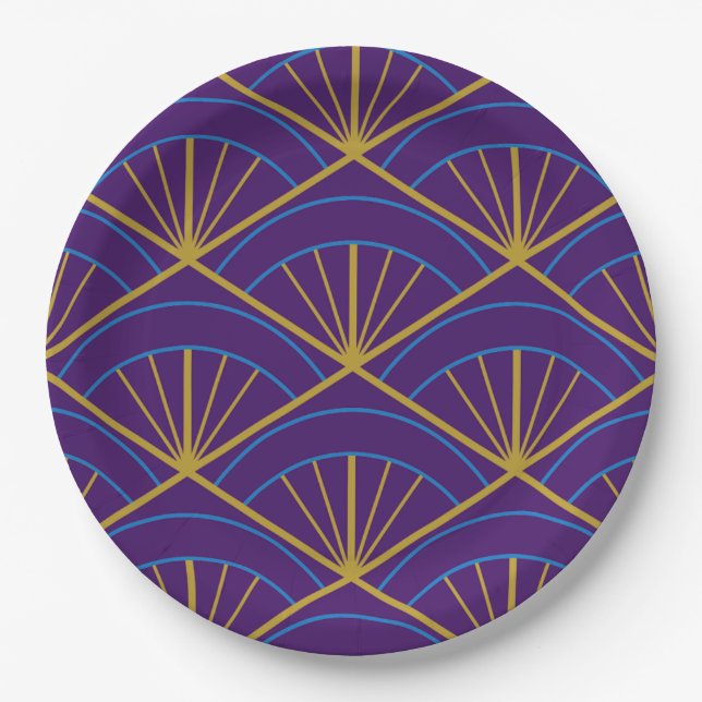 Assiettes en papier Art déco (Devant)