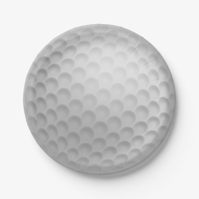 Assiettes en Papier Ball de Golf (Devant)