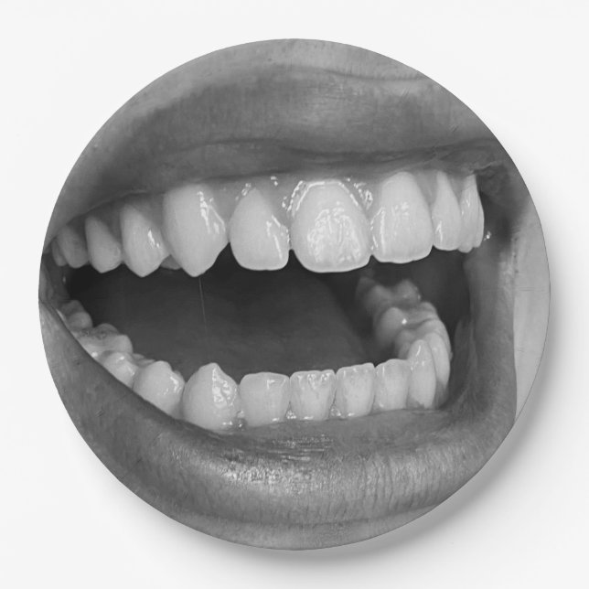 Assiettes en papier Big Mouth  (Devant)