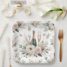 Assiettes en papier Bloom & Bubbles