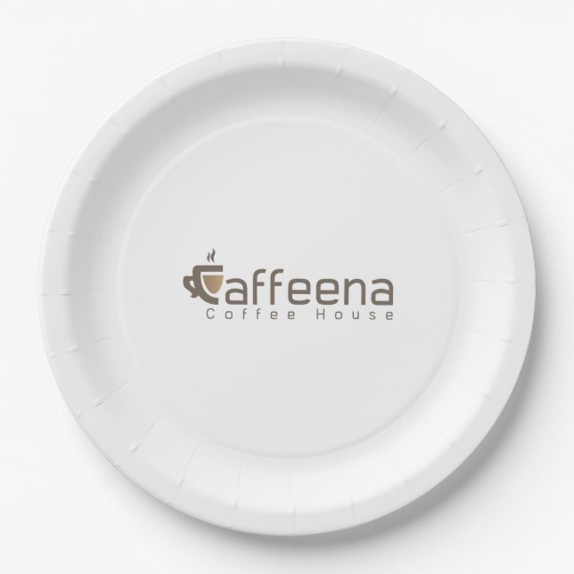 Assiettes en papier Caffeena (Devant)