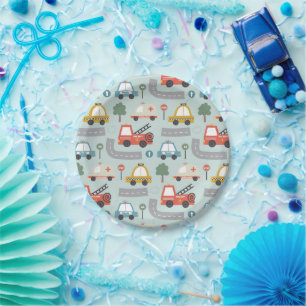 Assiettes en papier Cars pour enfants 