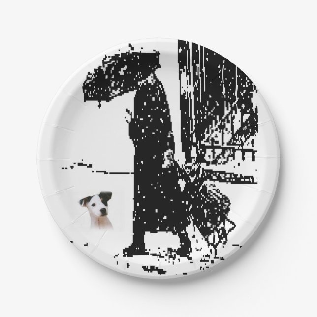 Assiettes en papier Chien (Devant)