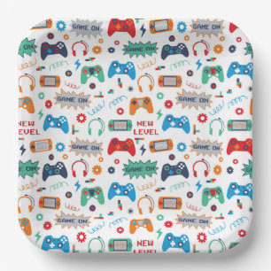 Assiettes en Papier de Jeux, Fournitures de Fête d