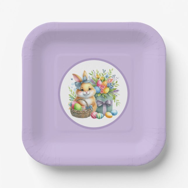 Assiettes en papier de Pâques (Recto)