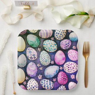 Assiettes en papier de Pâques magnifiques