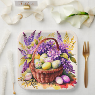 Assiettes en papier de Pâques magnifiques