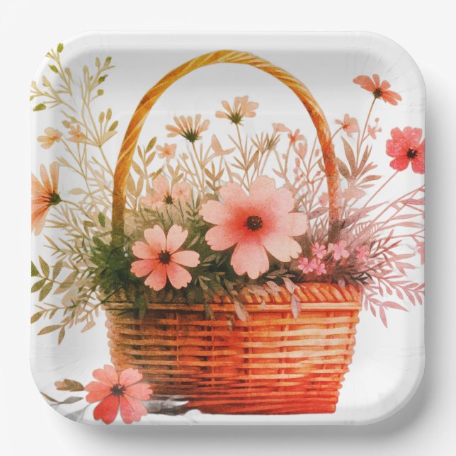 Assiettes en papier de Pâques magnifiques (Recto)