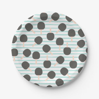 Assiettes en papier de tennis de table mignonnes