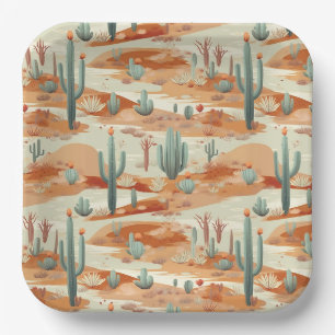 Assiettes en papier désertiques, fournitures de fê