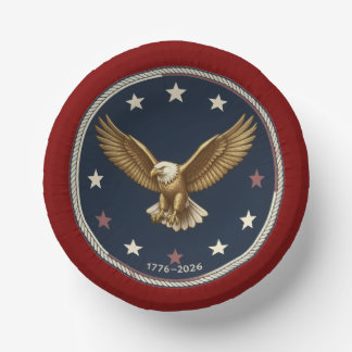 Assiettes en papier du 250e anniversaire des États