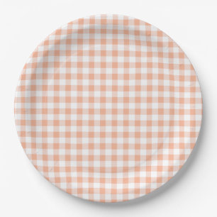 Assiettes en papier écossais pêche douce pour anni