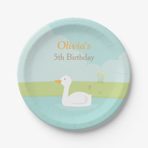 Assiettes en papier élégantes pour fête d'annivers