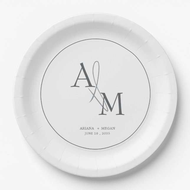 Assiettes en Papier Élégantes | Style de Fête Pers (Devant)