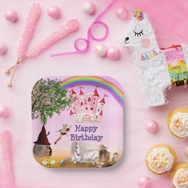 Assiettes en Papier Fée Fantaisiste (Fête)