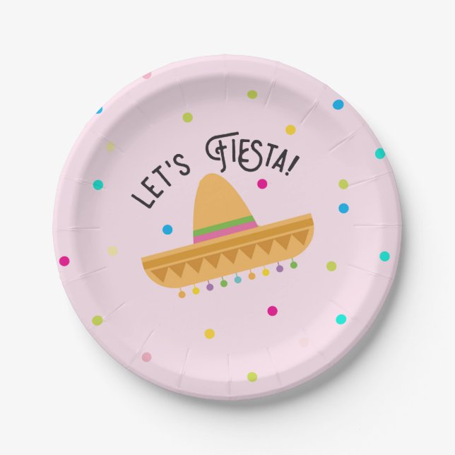 Assiettes en papier Fiesta (Devant)