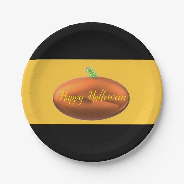 Assiettes en papier Halloween (Devant)