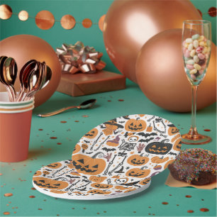 Assiettes en papier Halloween