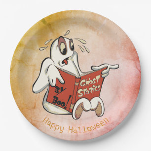 Assiettes en papier Halloween Histoires de fantôme