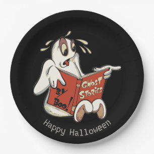 Assiettes en papier Halloween Histoires de fantôme