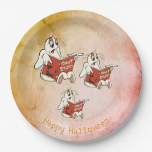 Assiettes en papier Halloween Histoires de fantôme