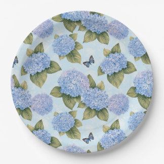 Assiettes en papier Jardin de papillons et d'horte