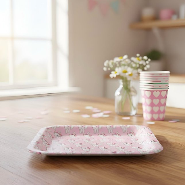 Assiettes en papier Kitty (Créateur téléchargé)