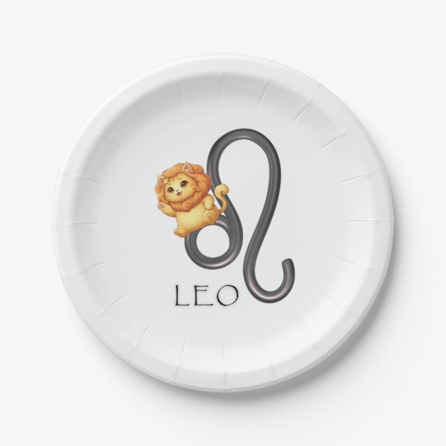 Assiettes en papier Leo (Devant)
