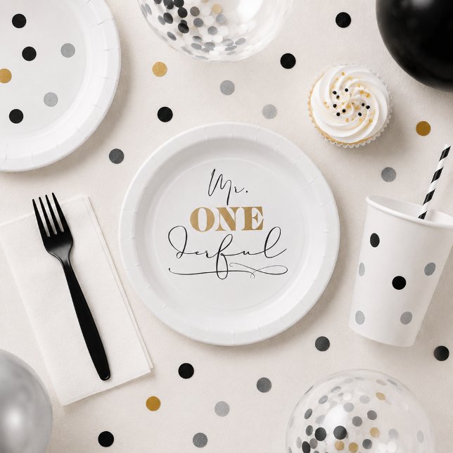 Assiettes en papier M. Onederful (Mr. Onederful Paper Plates)