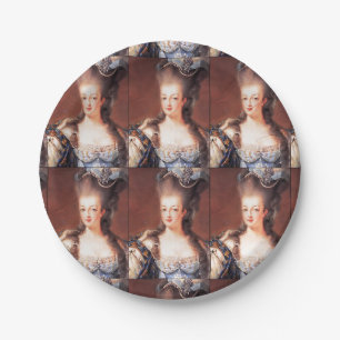 Assiettes en papier Marie Antoinette Paris Françai