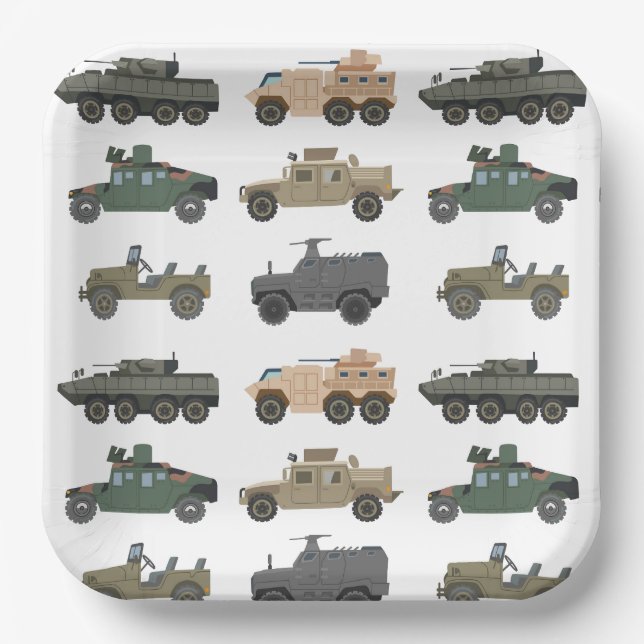 Assiettes en papier militaires (Recto)