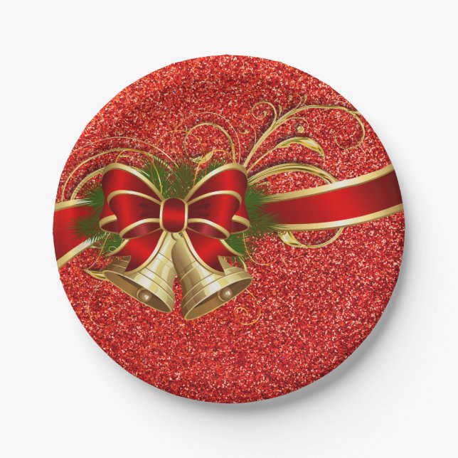 Assiettes en papier Noël hivernal (Devant)