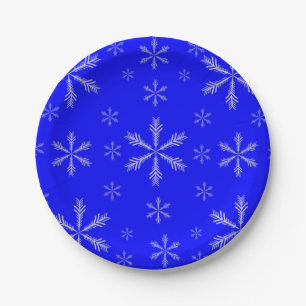 Assiettes en Papier Personnalisées Bleues avec Flo