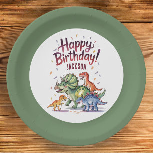 Assiettes en papier personnalisées pour anniversai