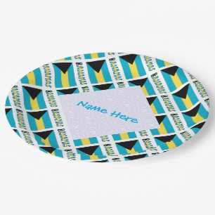 Assiettes en papier personnalisées pour fête patri