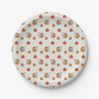 Assiettes en Papier Petit Dindon - Décoration de T