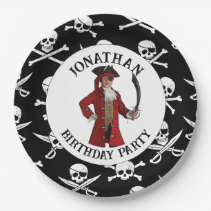 Assiettes en papier Pirate GARÇON