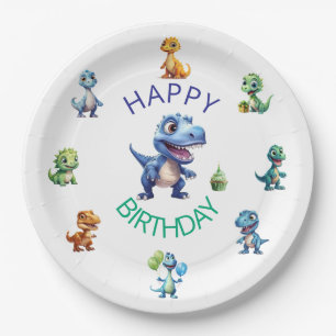 Assiettes en papier pour 1er anniversaire garçon d