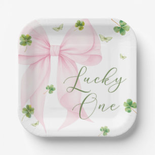 Assiettes en papier pour 1er anniversaire Lucky On