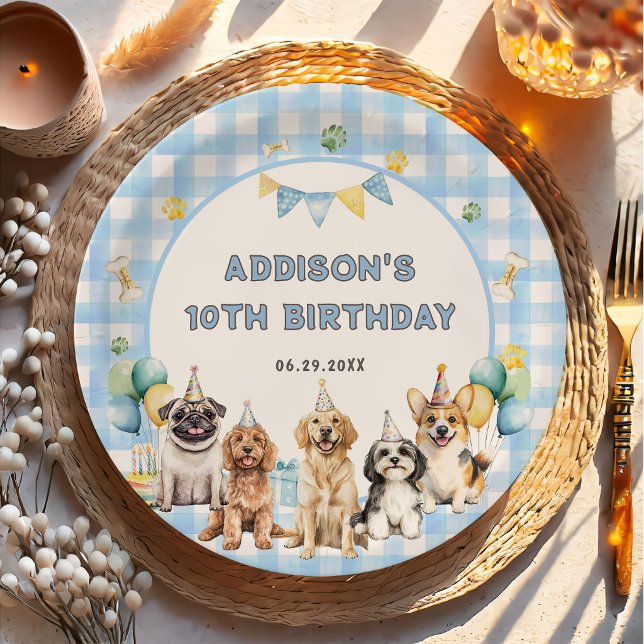 Assiettes en papier pour animaux de fête pour chio (Créateur téléchargé)